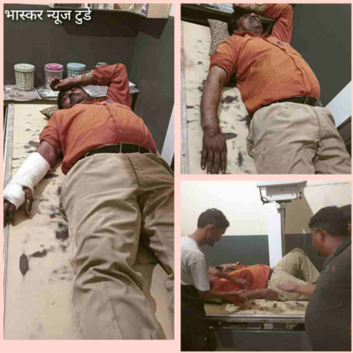 *बिलासपुर में सांडों का आतंक एक पेट्रोल पंप कर्मचारी सांड से टकराकर हुआ घायल*